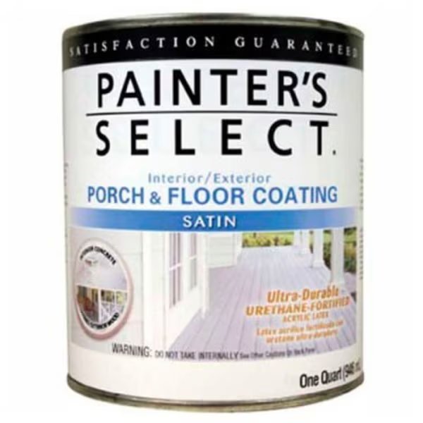 Painter's Select Urethane Fortified Satin Porch & Floor Coating, Tile Red, Quart -, General Paint, Mfr#: 112183